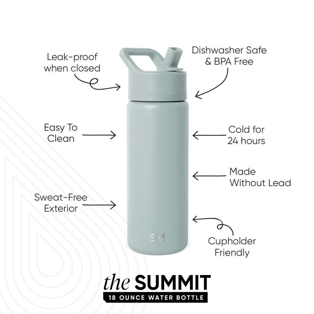 Summit Kids Water Bottle with Straw Lid
