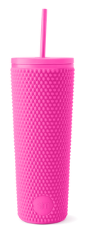 Textured Plastic Classic Tumbler with Straw Lid