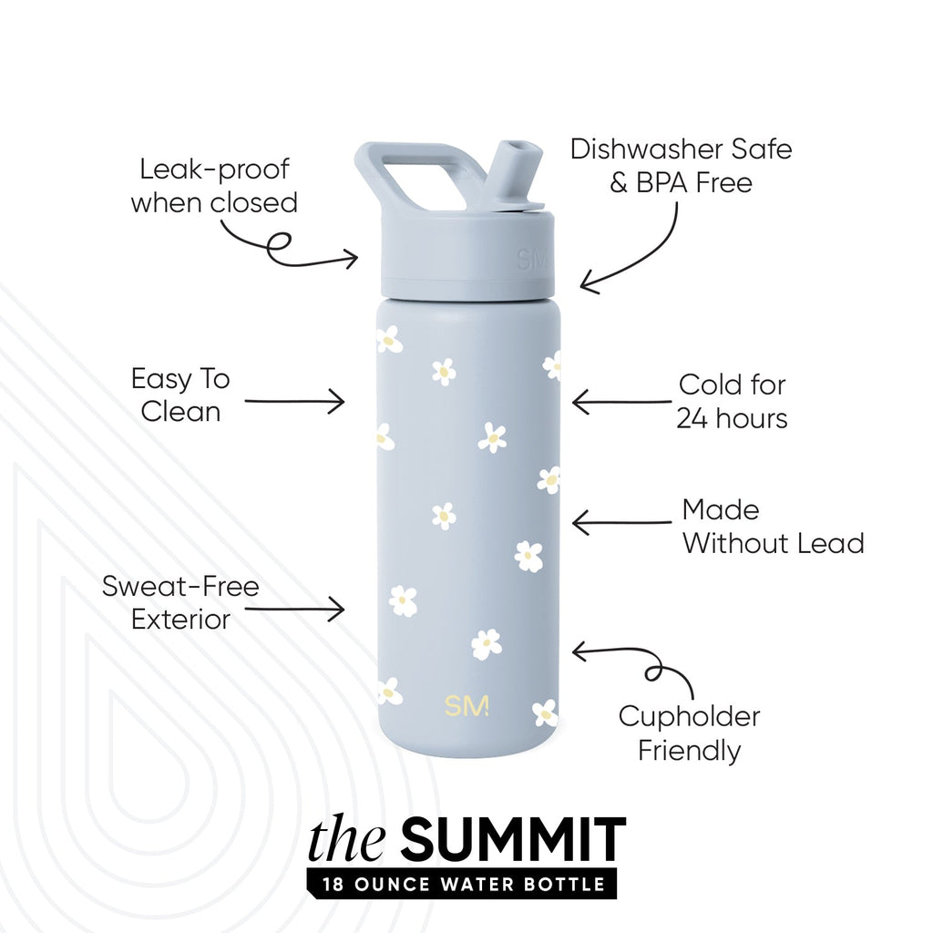 Summit Kids Water Bottle with Straw Lid